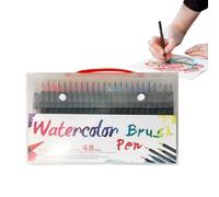 Generisch Crayons de peinture aquarelle, crayons de peinture avec pointe pinceau, outils de peinture, marqueurs pour journal intime, adultes, école, bricolage, activités pour enfants