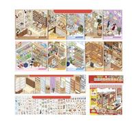 Generisch Créez vos propres autocollants de maison, carnet, décalcomanies | Autocollants décoratifs pour ordinateur portable pour enfants, adolescents, adultes, crèche, maison, appartement