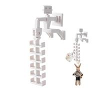 Generisch Crochet à clés | Crochet adhésif | Porte-clés | Organiseur en forme de robot peu encombrant pour cartable, sac à dos, ceinture, sac à main, couloir et armoire