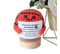 Generisch Crochet positif, fait à la main, avec dicton de motivation - Décoration anti-stress avec dicton de motivation pour la maison, le bureau et cadeau de pendaison de crémaillère