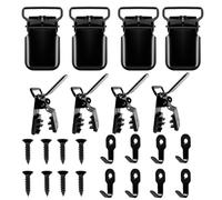 Generisch Crochets de suspension pour couettes, crochets de suspension, pinces à crochets, décorations artistiques en textile, crochets et clips - Pour couettes murales, tentures murales, art en tissu