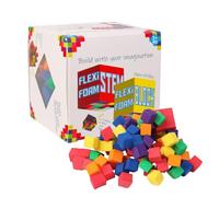 Generisch Cube de comptage - Jouet empilable - Matériel éducatif - Jouet de tri - 1 bloc de comptage en mousse en EVA souple - Cube mathématique coloré pour le développement précoce