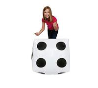 Generisch Cube gonflable de 28 cm pour jeux de fête, activités éducatives avec remplissage d'air (As Show, taille unique)