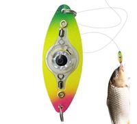 Generisch Cuillère de pêche | Leurre de pêche sous-marin LED | Appât équipé pour perche, leurre, truite, eau salée, eau douce, mer