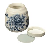 Generisch Cuiseur à œufs - 230 g - Cuiseur à œufs en porcelaine - Avec couvercle - Bouilloire en céramique vintage de 220 ml avec couvercle - Vaisselle vintage - Bol à thé - Assiette à vapeur