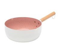 Generisch Cuiseur à œufs anti-adhésif, poignée en bois, base résistante aux rayures, compact et solide, design Even Heat, pour utilisation à la maison, cuisine, pique-nique, 20,66 cm