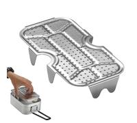 Generisch Cuiseur vapeur d'extérieur - Insert vapeur de camping - Grille vapeur - vapeur multifonction - Filet de en acier inoxydable - Plateau vapeur pour camping, pique-nique, extérieur