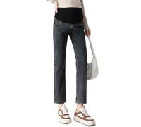 Generisch Culotte de grossesse pour femme avec soutien abdominal extensible comme vêtement de loisirs d'extérieur confortable, tenue de maman tendance en jean de grossesse avec coupe ample et mollet