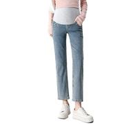 Generisch Culotte de grossesse pour femme avec soutien abdominal extensible comme vêtement de loisirs d'extérieur confortable, tenue de maman tendance en jean de grossesse avec coupe ample et mollet