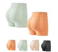 Generisch Culotte en latex avec fesses carrées pour femme - Avec fesses artificielles - Rembourré - Avec resserrage des hanches, 2 pièces, L