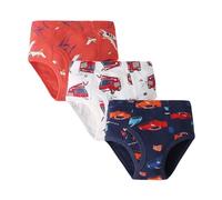 Generisch Culotte garçon dessin animé dinosaure slips pour enfants 3 pièces chemise musculaire garçon 128, Rouge pastèque, 150