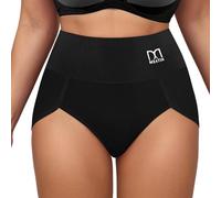 Generisch Culotte pour femme avec large ceinture confortable - Caleçon gainant avec taille haute - Slip gainant confortable pour le quotidien, Style_s02 Noir, S