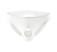 Generisch Culotte pour hommes Shorts Avant Arrière Creux Fesses Exposant De Design Slips Soyeux Respirant Mesh Slips, Blanc., M