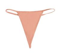 Generisch Culotte string pour femme de style G-string minimaliste - String sans couture pour un confort invisible - Sous-vêtement basique pour le quotidien, Style_z05 marron, S