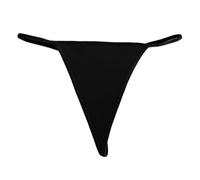 Generisch Culotte string pour femme de style G-string minimaliste - String sans couture pour un confort invisible - Sous-vêtement basique pour le quotidien, Style_z04 Noir, L