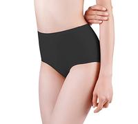 Generisch Culotte taille haute pour femme - En maille respirante avec design sans couture pour un résultat ultime, Noir , XXL