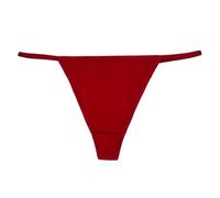Generisch Culotte tanga pour femme en tissu gaufré - String classique avec côtés étroits - Caleçon minimaliste et confortable pour le quotidien, Style_z09 Bordeaux, S