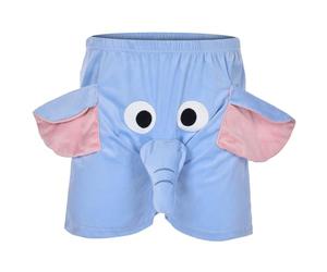 Generisch Culottes drôles pour homme avec trompe d'éléphant - Sous-vêtements pour homme - Boxers drôles avec motif d'éléphant - Grandes tailles - Pyjama, bleu, M