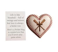 Generisch Cœur de baseball | Souvenir inspirant en forme de cœur - Encouragement du sport de balle, pour les athlètes, les managers d'équipe, les jours de jeu, les camps d'entraînement, les