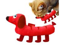 Generisch d' à chat | Peluche interactive avec vigne argentée, jouet à mâcher en forme d'animal de dessin animé pour chats | Pour jouer en intérieur, stimulation mentale contre l'ennui