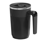 Generisch Da Caffè Autogirante - 400 ml 8,7 x 7 x 14 cm | Contenitore Ricaricabile Con Coperchio E Display LCD Miscelatore Automatico Per Latte Tè Cacao Bevande Casa Ufficio Regalo Uomo Donn