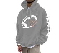 Generisch D'abord essayer puis chiffres hommes fans de football sport sweatshirt joueur de rugby sport rétro hommes rugby pull à capuche hauts sweatshirt M homme, Gy1., S