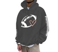 Generisch D'abord essayer puis chiffres hommes fans de football sport sweatshirt joueur de rugby sport rétro hommes rugby pull à capuche hauts sweatshirt M homme, GY2., XXL