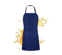 Generisch de cuisine, bavoir imperméable avec 2 poches, tablier pour homme, pour la pâtisserie, le barbecue, la peinture, la coiffure, le nettoyage, l'atelier, le serveur, le jardin, bleu