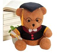 Generisch de remise de diplôme - Peluche douce de 40 cm - Jouet de rempli de coton - Décoration avec chapeau festif et construction confortable - Détails faits à la main - G