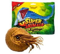 Generisch DeAgostini Super Animals Figurine - Sea Dinosaurs Edition - Figurine à collectionner Sea Dino - Sélection (Figurine 7ème Nautilus Praepompilius (doré - Super rare))