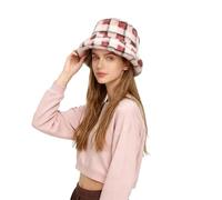 Generisch Débardeur avec bustier en peluche intégrée, chapeau de soleil chaud pour l'extérieur pour l'hiver, chapeau de pêche décontracté unisexe chapeau de pêcheur deux, f, taille unique