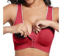 Generisch Débardeur pour femme pour tout le monde avec fermeture à l'avant pour un style polyvalent, parfait pour toutes les saisons au quotidien, rouge, 5XL
