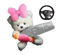 Generisch Décoration de levier de vitesse de voiture - Barres d'essuie-glace - Ours en peluche - Outil de décoration de véhicule - Tissu en peluche pour Berline SUV - Multi-usage extérieur et