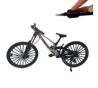 Generisch Décoration de modèle de vélo 1:6, jouet de modèle de VTT, modèle de doigt de vélo, ornements de modèle de VTT, mini vélo Bend (argent 39)