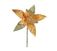 Generisch Décoration de Noël 2025 - Arrangement floral festif comme point focal - Parfait pour une fête (B, 15 cm)