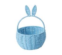Generisch Décoration de Pâques 2026 avec tissage de vigne de lapin de Pâques, pique-nique avec oreilles de lapin, panier de paille, bonbons aux œufs de Pâques, convient pour les accessoires de fête
