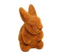 Generisch Décoration de Pâques - Lapin animal floqué - Figurine de lapin floue floquée - Jolie figurine de lapin flou - Décoration de Pâques - Accessoires de décoration pour la maison