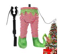 Generisch Décoration de pieds de Père Noël, décoration de sapin de Noël vacillante C - Décoration mobile à bascule pour l'intérieur et la fête