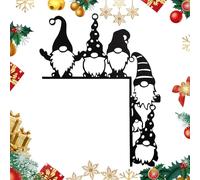Generisch Décoration de Porte Nain de Noël - 2 pièces d'angle de Porte - Murale Suspendue pour | Nain de Noël Décoration de Noël réutilisable pour Coin et fenêtre