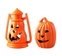 Generisch Décoration d'Halloween 2026 - Veilleuse LED phosphorescente pour décoration de fête festive avec flamme de bougie (A, 9 x 7 cm)