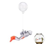 Generisch Décoration flottante pour aquarium - Boule flottante lumineuse pour aquarium - Décoration d'aquarium - Plongeur - Jouet en forme de poisson