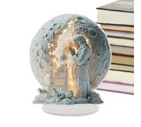 Generisch Décorations de table Jésus, décorations de table en acrylique - Ornements de table en acrylique religieux transparent - Figurines à collectionner - Décoration d'intérieur moderne avec église