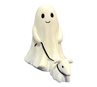 Generisch Decorazione Cane Fantasma in Resina | Scultura Ghost Walking Dog per Casa e Ufficio | Ornamento Decorativo per Halloween o Arredamento Moderno