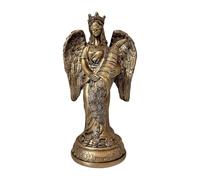 Generisch Déesse du Bonheur - Décoration de Bureau en Sculpture en résine, Figurine de Richesse Traditionnelle et Porte-Stylo, décoration d'intérieur Faite à la Main, Bureau Spirituel - avec