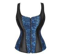 Generisch Design corset avec impression - L'élégance rencontre le confort pour les loisirs (bleu, M)
