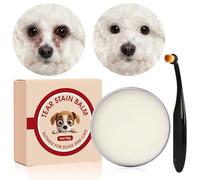 Generisch Détachant des taches lacrymales pour chiens | 40 g de pommade de soin avec brosse, élimine les taches lacrymales chez les chats, pour la maison, les déplacements, le salon et le cabinet