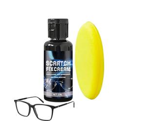 Generisch Détachant pour rayures sur lunettes - Nettoyant avec effet durable | Réparation des rayures sur les verres de lunettes avec - Pour écran, montre, lunettes de soleil, appareil photo, miroir,