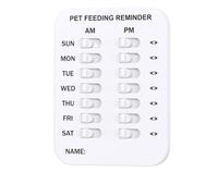 Generisch Did You Feed The Cat Tracker Aimant de rappel de nourriture avec fixation magnétique et bandes adhésives Suivi de nourriture et de médicaments Did You Feed The Cat pour propriétaires de