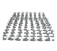 Generisch Différentes pièces pour hommes Figurines vertes Soldats Soldats pour action 1 figurine jouet éducation soldats (argent, taille unique)