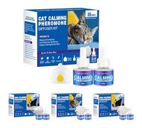 Generisch Diffuseur de phéromones de chat - Diffuseur apaisant pour chat - Diffuseur de tension - 60 fiches pour soulager le stress